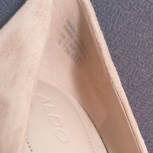 Aldo Suede Peep Toe  Heels - Picture 6 of 6